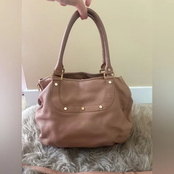 Tory Burch Dusty Rose Colored Leather Shoulder Bag - Picture 2 of 16